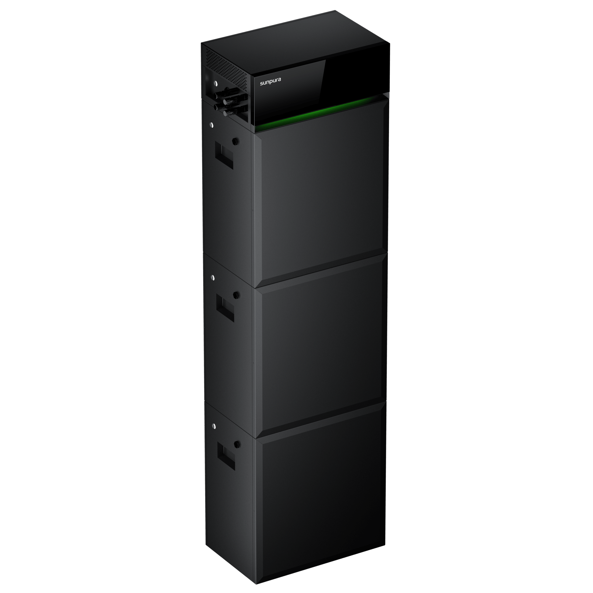 Batterie solaire modulaire Sunpura S4800 14,4 kWh vue latérale