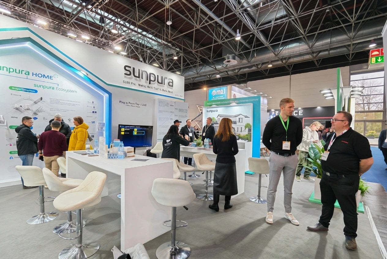 Stand Sunpura à Solar Solutions Düsseldorf 2025
